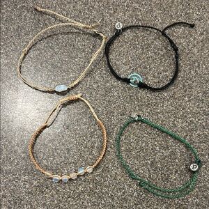 Trendy Boutique Elegant Bracelet Set - Black, Green, Tan